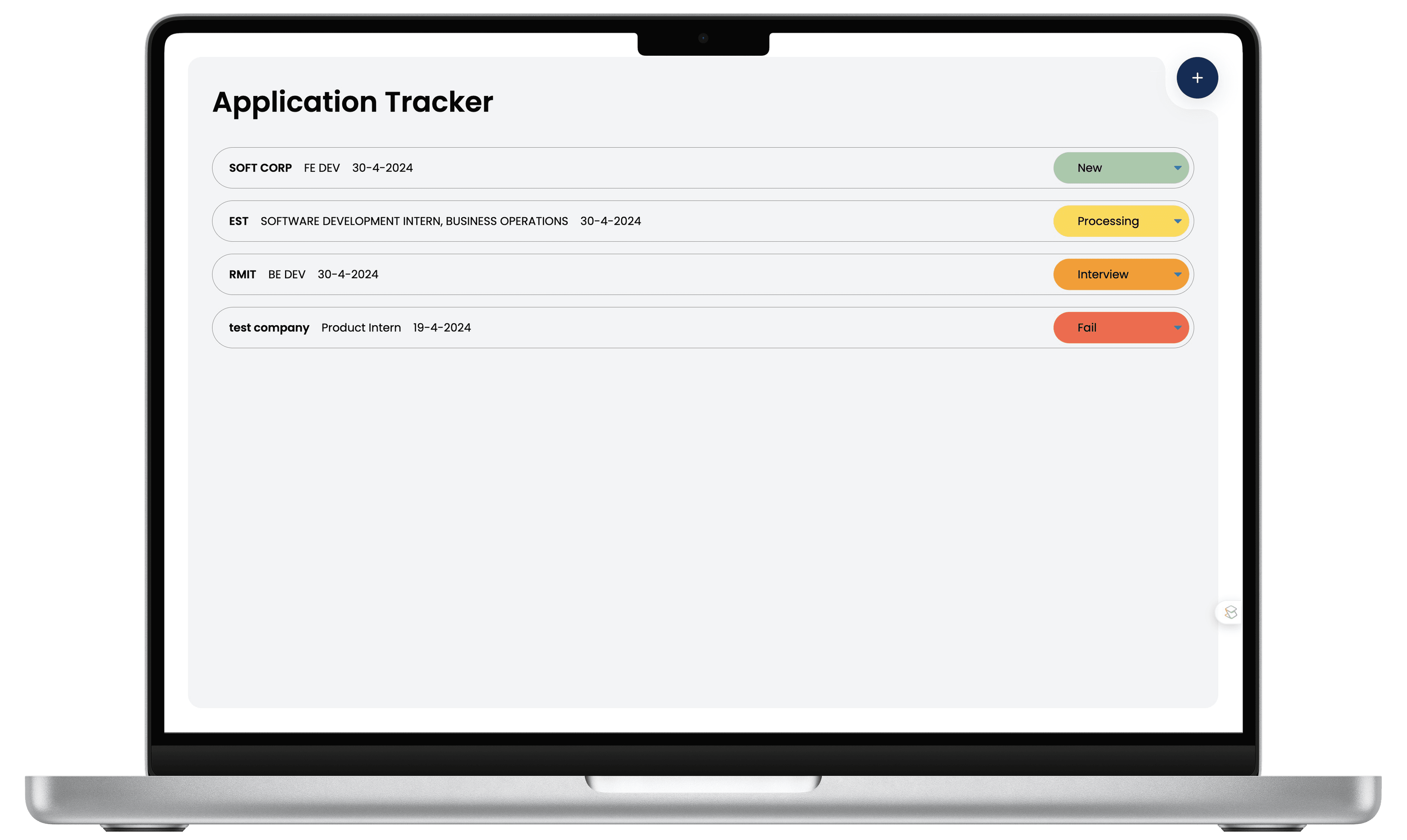 Application tracker project